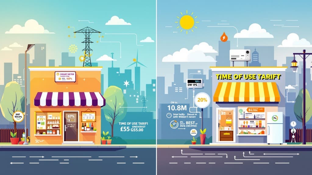 A small business owner and a homeowner benefiting from smarter energy management in their daily routines